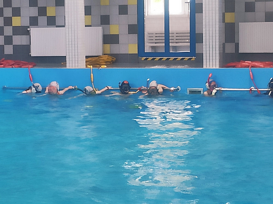 Hokej pod wodą Walenie Siemianowice Śląskie Trening 13 V 2023